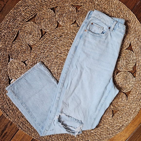 Garage Denim Jambe Large/Wide Leg High-Rise Jeans Size 9 - Picture 13 of 13